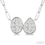Oval & Pear Shape Lovebright Diamond Necklace