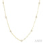 Bezel Set Diamond Station Necklace