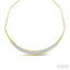Pave-Set Diamond Fashion Smile Necklace