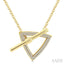 Trilliant Toggle Diamond Fashion Necklace
