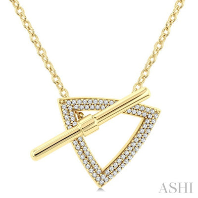 Trilliant Toggle Diamond Fashion Necklace