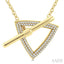 Trilliant Toggle Diamond Fashion Necklace