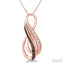 Infinity Champagne Diamond Fashion Pendant