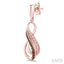 Infinity Champagne Diamond Fashion Earrings