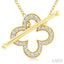 Clover Toggle Diamond Fashion Necklace