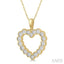 Heart Shape Diamond Pendant