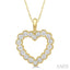 Heart Shape Diamond Pendant