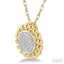 Bead Round Shape Diamond Fashion Pendant