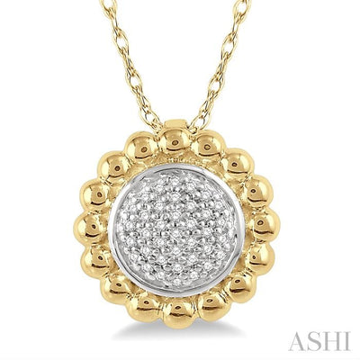 Bead Round Shape Diamond Fashion Pendant