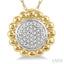 Bead Round Shape Diamond Fashion Pendant