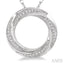 Circle Twisted Diamond Fashion Pendant