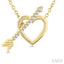 Heart Toggle Diamond Fashion Necklace