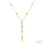 Paperclip Diamond Fashion Station Necklace
