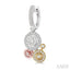 Round Shape Halo Lovebright Diamond Fashion Earrings