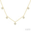 Clover Diamond Station Necklace