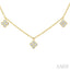 Clover Diamond Station Necklace