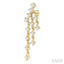 Round Shape Chandelier Diamond Earrings