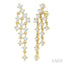 Round Shape Chandelier Diamond Earrings