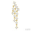 Round Shape Chandelier Diamond Earrings