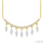Marquise Shape Diamond Chandelier Fashion Necklace