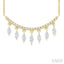 Marquise Shape Diamond Chandelier Fashion Necklace