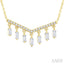 Emerald Shape Diamond Chandelier Fashion Necklace