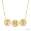 Block 'TNT' Diamond Disc Necklace