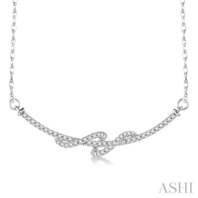 Swirl Diamond Fashion Necklace