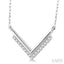 V Shape Diamond Necklace
