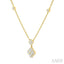 Clover Diamond Station Necklace