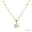 Clover Diamond Station Necklace