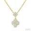 Clover Diamond Station Necklace
