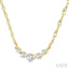 Curved Bar Diamond Fashion Necklace