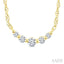 Curved Bar Diamond Fashion Necklace