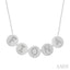 Block 'FIONA' Diamond Disc Necklace