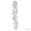 Twisted Diamond Fashion Hoop Earrings
