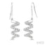 Spiral Diamond Fashion Earrings