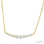 Curved Bar Diamond Fashion Necklace