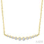 Curved Bar Diamond Fashion Necklace