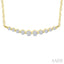 Curved Bar Diamond Fashion Necklace