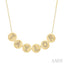Block 'TAYLOR' Diamond Disc Necklace