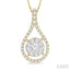Pear Shape Lovebright Diamond Pendant