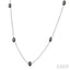 Black Diamond Station Necklace
