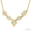Mixed Shape Diamond Fashion Necklace