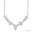 Mixed Shape Diamond Fashion Necklace