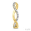 Twisted Diamond Fashion Hoop Earrings