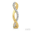 Twisted Diamond Fashion Hoop Earrings