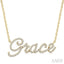 Script 'Grace' Diamond Name Necklace