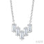 Baguette Diamond Fashion Necklace