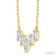 Baguette Diamond Fashion Necklace